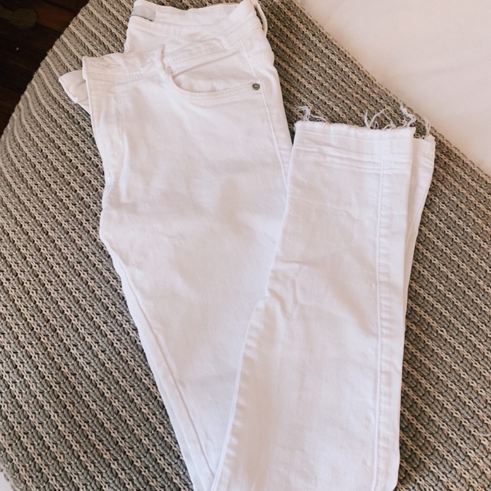 Zara white jeans